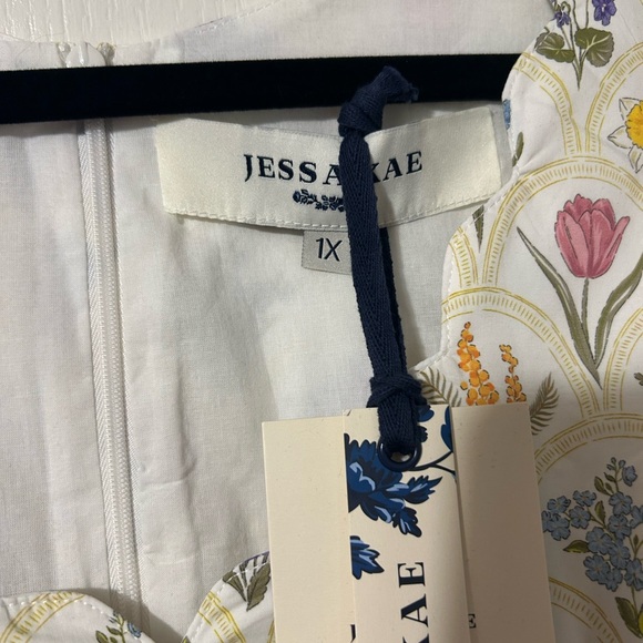 JessaKae Nantucket Grove Cream Floral Midi Dress - Picture 4 of 5